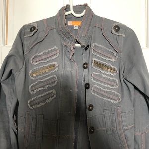 Militart style cropped jacket